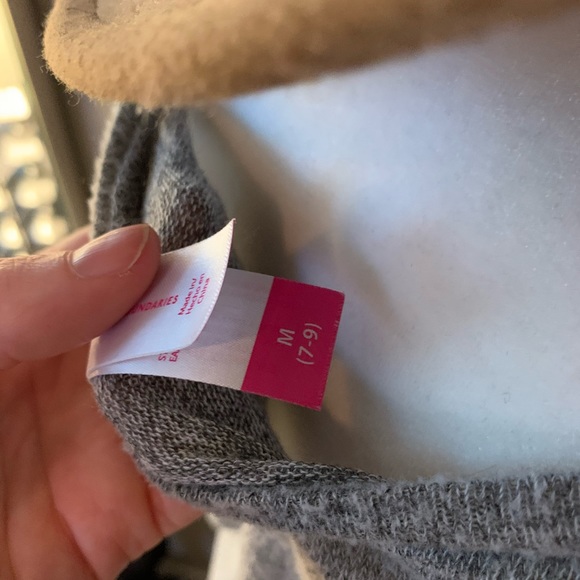 Grey long sleeve knot front sweater - Picture 3 of 3